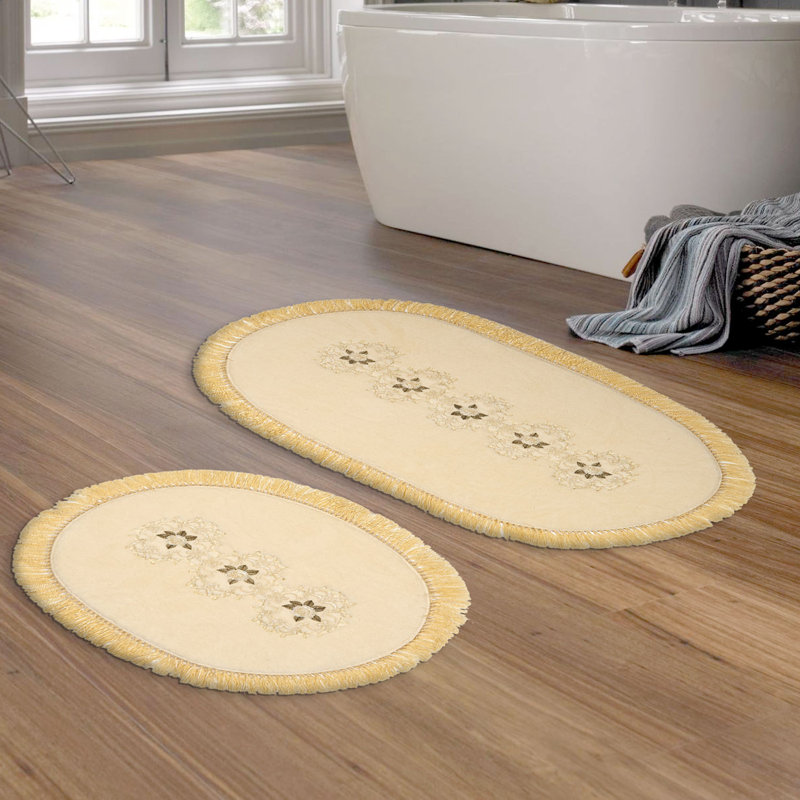 Ensemble de tapis de bain 2 pièces Boehm, Jaune