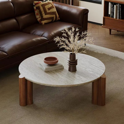 Table basse rétro au design minimaliste Wabi-Sabi