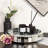 Terrico Mirrored Rotating Decorative Tray Glass Vanity Glam Modern Home Decor