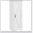 Farmhouse Single Barn Door Storage Cabinet (White)