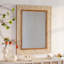 Miroir mural rectangulaire pour salon, chambre à coucher