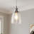 Silver Base Bubble Glass 1-Light Pendant