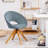 Friedhart Velvet Swivel Armchair-1794633483