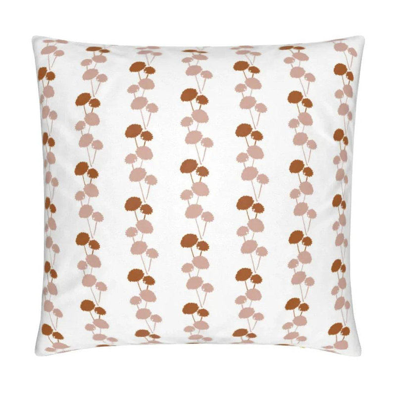 Dahlia Vine Luxury Throw Pillow, Square 24", Coral
