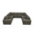 Tunzionkin Leather Match Reclining Modular Sectional-809442313