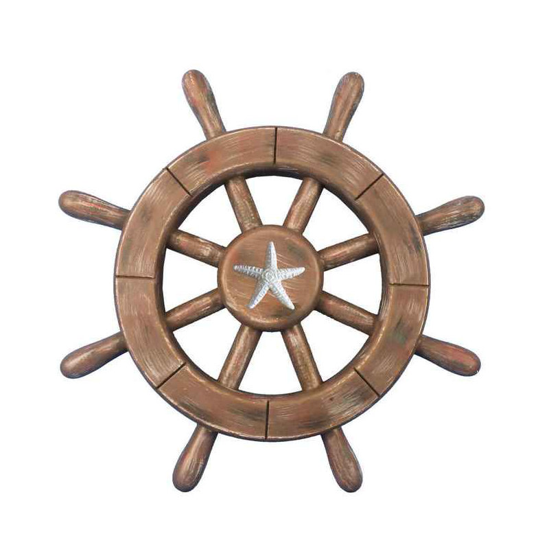 Décoration murale roue d’expédition, Rustic Wood