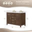 Meuble-lavabo double autoportant 48 po avec plateau en quartz Beckett-108352013-108352014-127230537