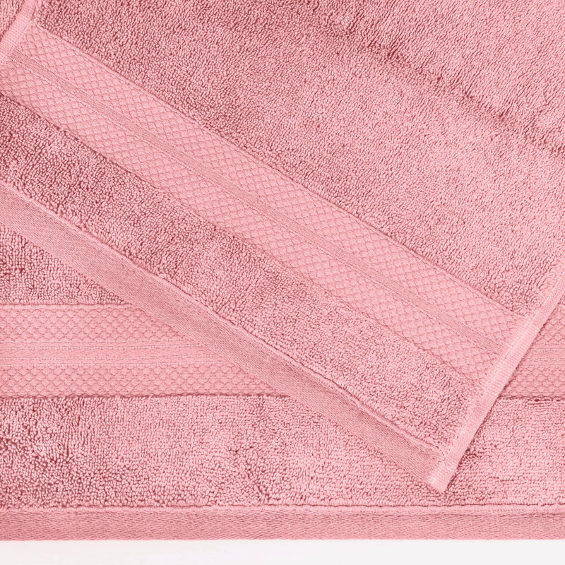 Ensemble de serviettes de bain 100% coton Aria, Rose
