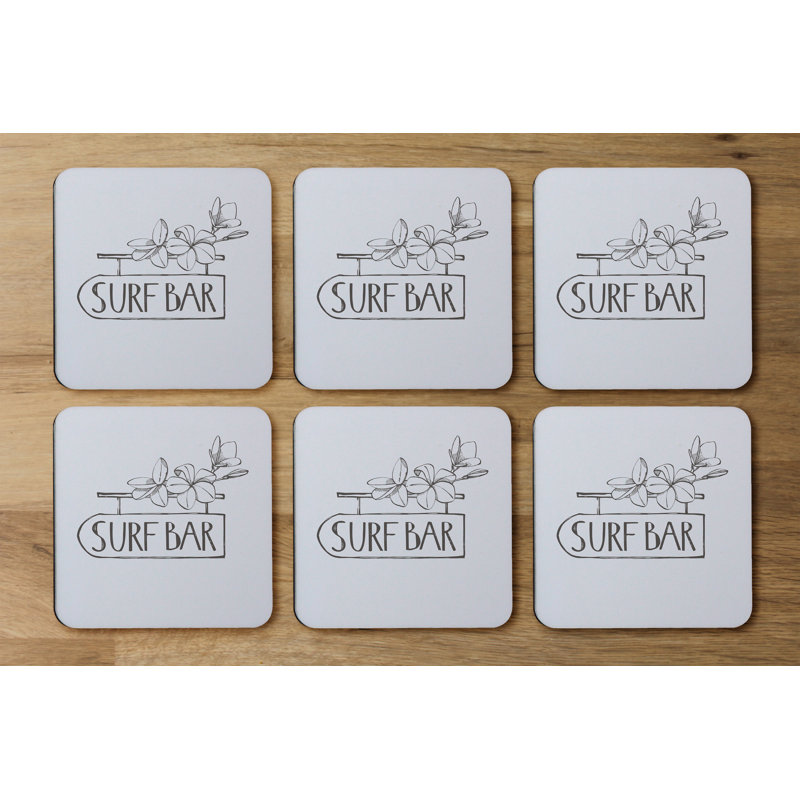 Square 6 Piece Coaster Set