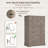 Tall Dresser With 7 Drawers For Bedroom, Farmhouse Chest Of 7 Drawers For Living Room, Wooden Closet Storage Cabinets Bedroom Dresser, Gray-1405394906