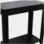 Table de bout en bois avec tablette ouverte