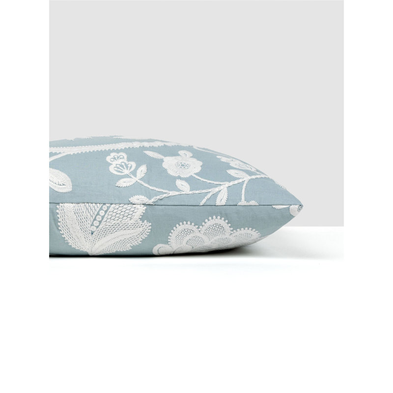 Kensington Embroidery Pillow, Sky Floral