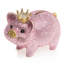 Gatsby Pave Piggy Bank with Crown