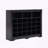 24-Cubby Modern Shoe Cabinet with Curved Base-1699570118