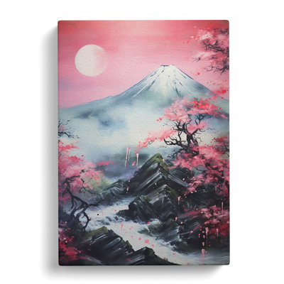 Japanese Mountains Abstract - Print