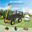 Mesh Steel Wagon Cart with Removable Sides-83172286