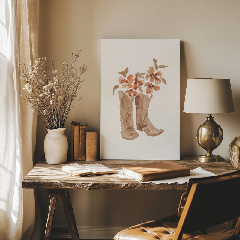 Bottes de cowboy en toile tendue, H 36 po x l 24 po