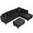 L-Shaped Sectional with Ottoman-896673338