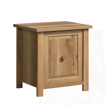 Table de chevet, finition brune