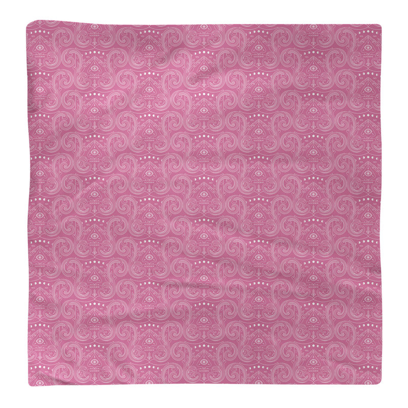 Polyester Toile Square Napkin, Pink/White, 0.1" H x 10" W x 10" D, Cotton Twill