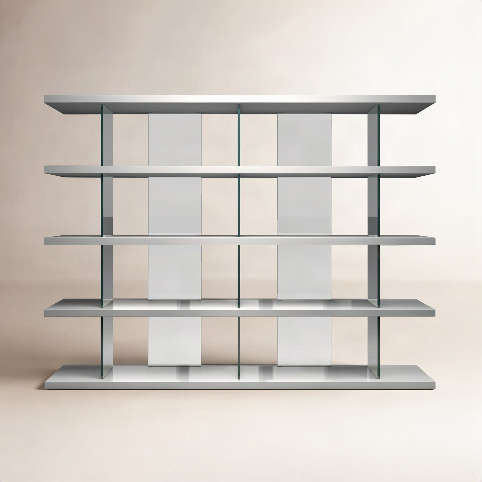 Kendrick 78" Bookcase, White Lacquer