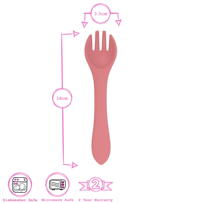 Baby Flatware, Red