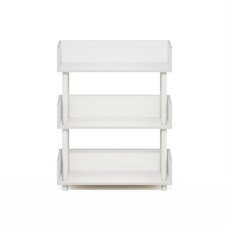 29.61" H x 23.62" W x 9.2" D Toolless Multipurposes Display Rack, White, 29.6" H x 23.62" W x 9.21" D