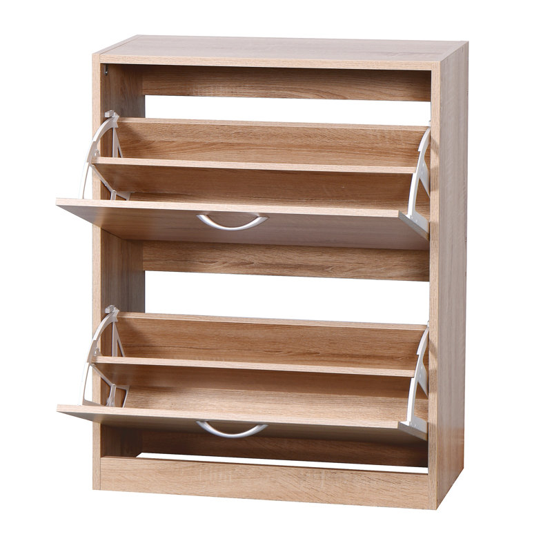 Armoire à chaussures en bois pour entrée