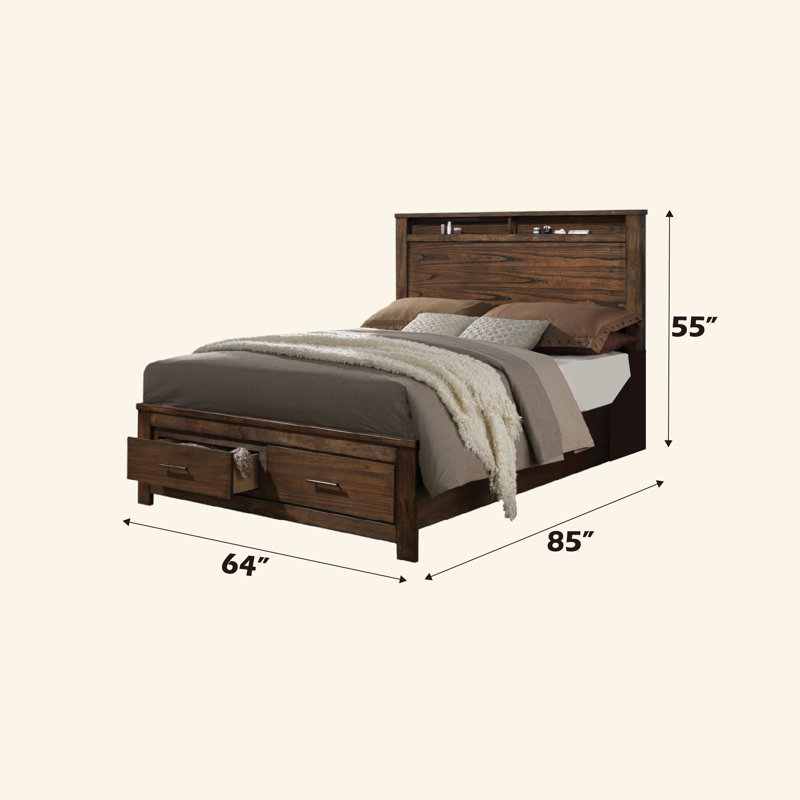 Queen Bed W/Storage