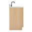 Meuble-lavabo simple 55 po avec plateau en marbre de Carrare italien ARIEL Kelly-99405123