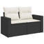 Ensemble de canapé de jardin modulaire en rotin PE noir 8 pièces Vidaxl