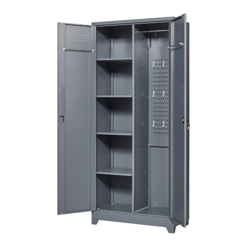 Metal Single Storage Cabinet, 72.83" Height
