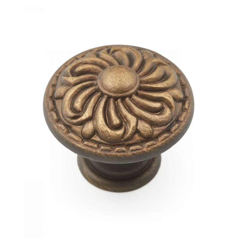 CK Series 1 3/8" Diameter Mushroom Knob, Antique English