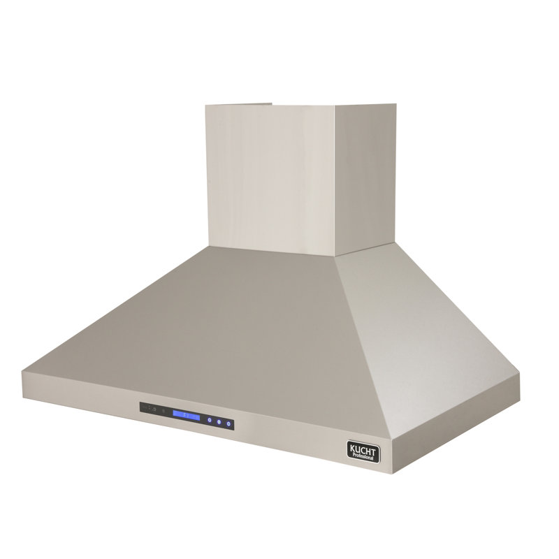 30" Professional 900 CFM Ducted Wall Mount Range Hood in Stainless Steel with Remote Control Included, 30in