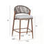 Ensemble de 2 tabourets de comptoir d'extérieur à hauteur de siège en aluminium de 26 po-1138074524