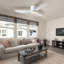 Jamarreon 42''/52'' Flush Mount Dimmable Ceiling Fan with LED Lights and Remote Control-1410740598