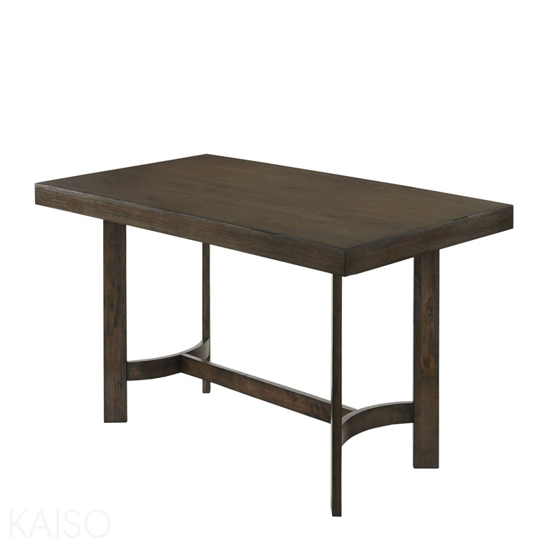 Weathered Oak Finish Dining Table