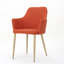 Chaise rembourrée avec pieds en bois-136967009-136967015