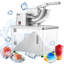 Broyeur à glace commercial 661 lb/h, machine à granita électrique 350 W avec 4 lames, 2000 tr/min, en acier inoxydable, bac à glace pilée de 11 gallons, argenté, conçu pour les restaurants familiaux et les bars.