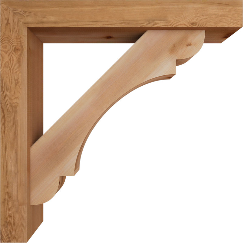 Support de bloc olympique avec entretoise décalée, 32 x 32, Cèdre rouge occidental de l 5 1/2 po (lisse)