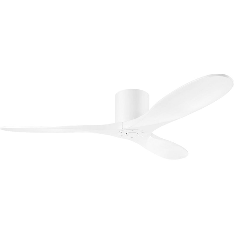 Maverick Smart Hugger Ceiling Fan, Matte White, Matte White, 52" Wide
