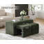 Faux Fur Upholstered Bench-1112070517