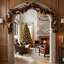 9'' Holiday Garland Decorated With Hydrangeas, Ornaments And Ribbon