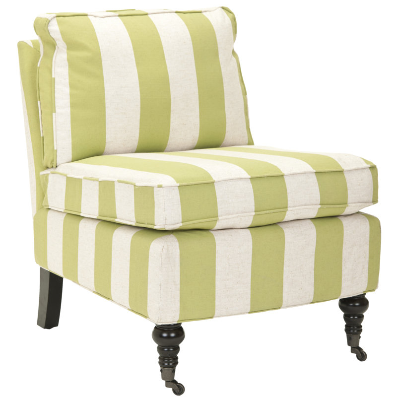 Fauteuil de chambre de 24 po de largeur, Mélange de polyester lime / beige Key, Non