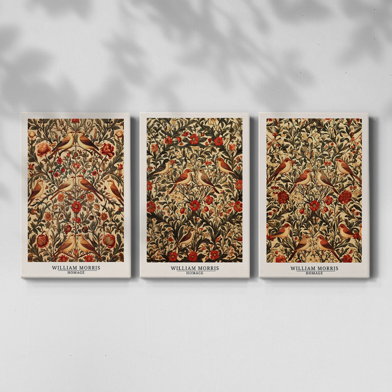 Série sur toile tendue sur mesure - 3 pièces, H 18 po x l 36 po