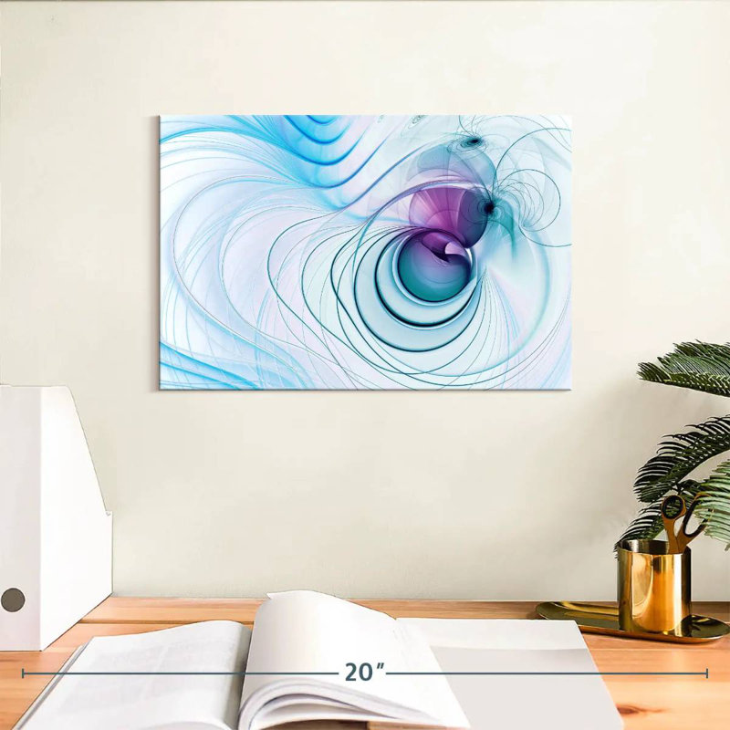 Avery Futuristic Ripples Abstract, 8" H x 12" W