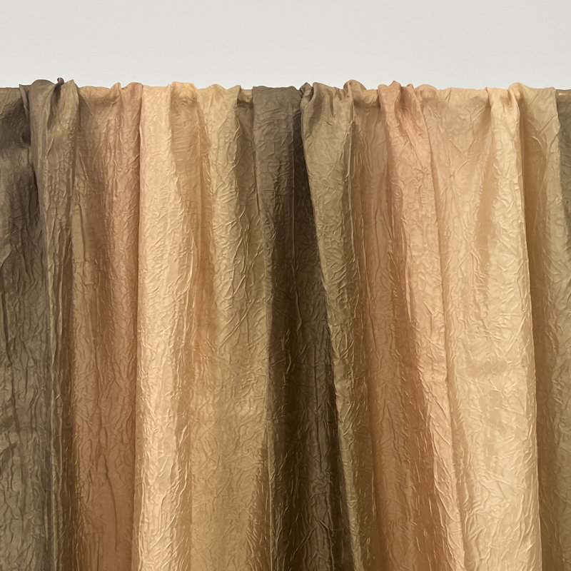 Velia Sheer Curtain Single Panel, Earth