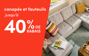 canapés et fauteuils en solde