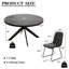 Ensemble 5 pièces de 4 chaises et table de salle à manger ronde Morden-650330900-673687650