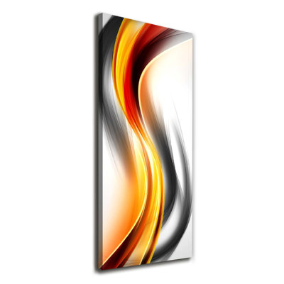 Waves Abstraction - Wrapped Canvas Print
